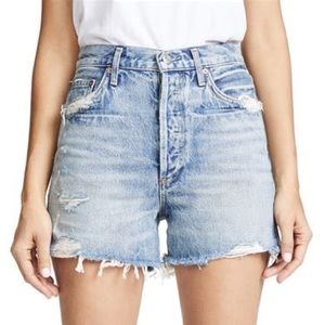 Agolde Dee High Rise Shorts in Ricochet, size 28
